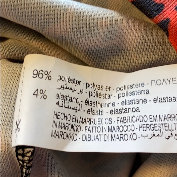 NWT. Zara Red & Black Leopard Print Skirt Size S. - Picture 6 of 6